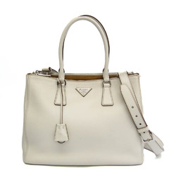 Prada Women's Leather Handbag,Shoulder Bag White