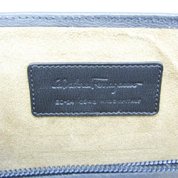Salvatore Ferragamo EO-24 0548 Men's Leather Clutch Bag Black