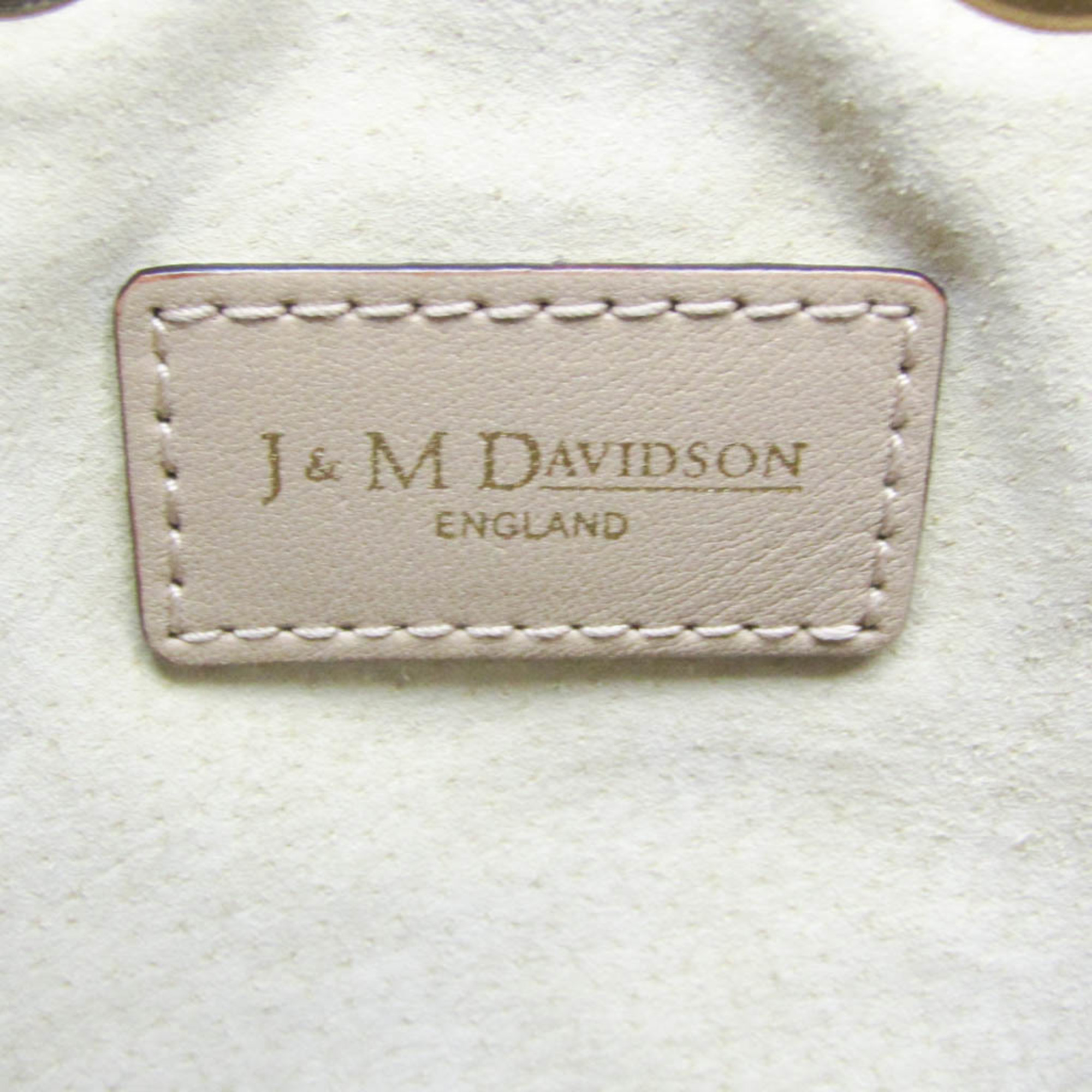 J&M Davidson Carnival Women's Leather,Suede Shoulder Bag Beige
