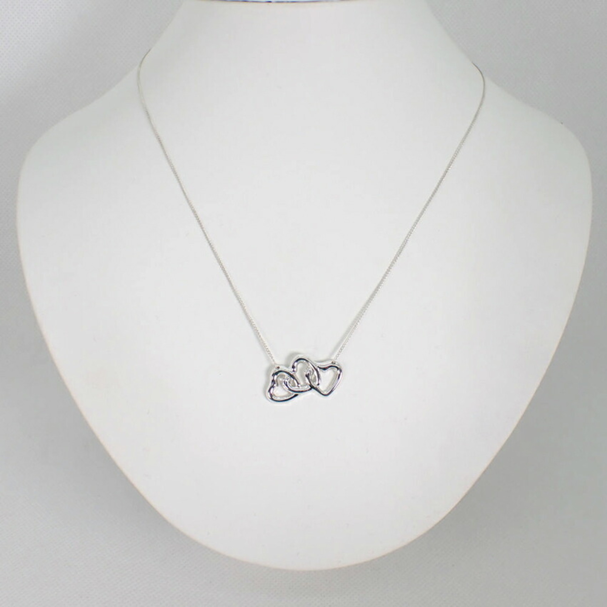 TIFFANY Tiffany 925 triple heart pendant necklace