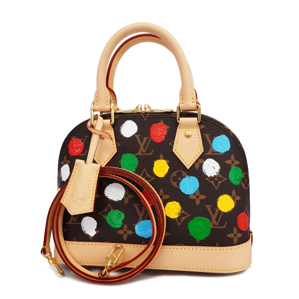 Auth Louis Vuitton Yayoi Kusama Monogram/Painted Dot LV×YK Alma BB M46431  Women's Handbag,Shoulder Bag