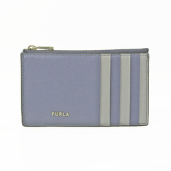 Furla BABYLON M CARD CASE WP00088 Leather Card Case Blue,Light Blue Gray