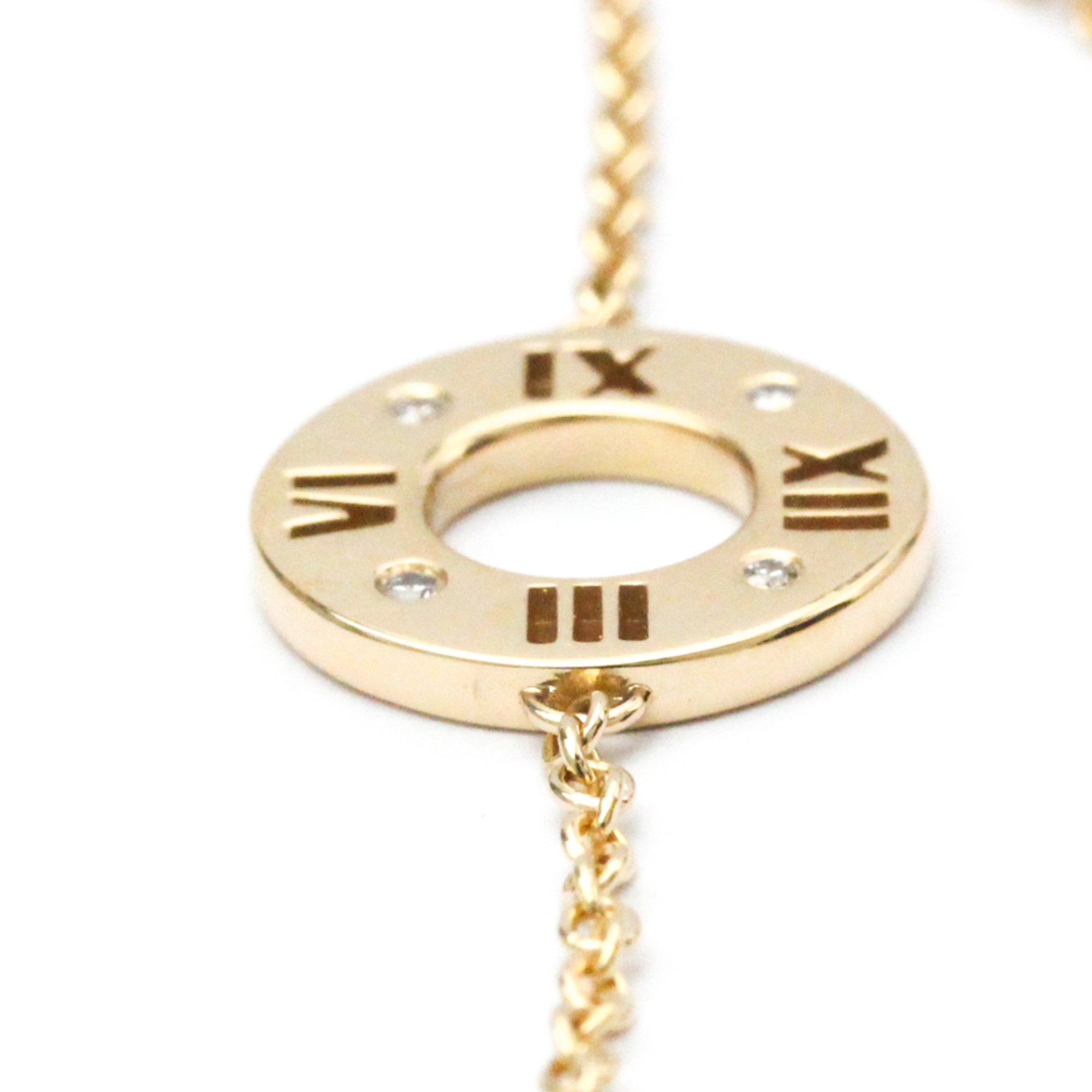Tiffany Atlas Pierced Diamond Bracelet Pink Gold (18K) Diamond Charm Bracelet Pink Gold