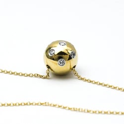 Tiffany Dots Ball Diamond Platinum 950,Yellow Gold (18K) Diamond Men,Women Fashion Pendant Necklace (Gold)