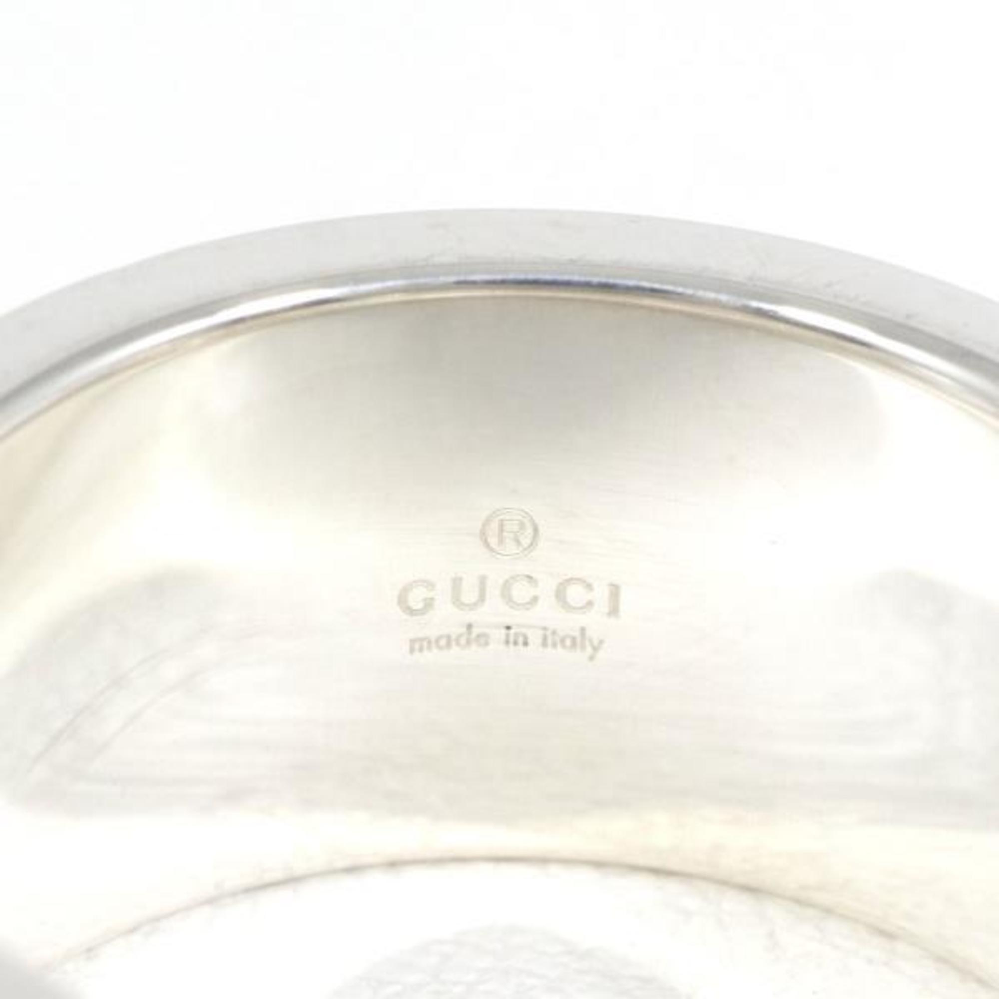 Gucci G logo silver ring size 14 gross weight about 10.8g jewelry