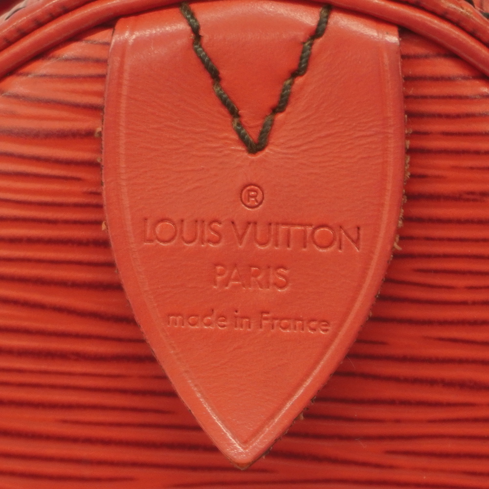 Louis Vuitton Epi Speedy 25 Handbag Boston Bag M43017 Castilian Red Leather  Women's LOUIS VUITTON