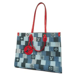 Louis Vuitton Damier Azur Never Full MM N41361 Tote Bag Multicolor