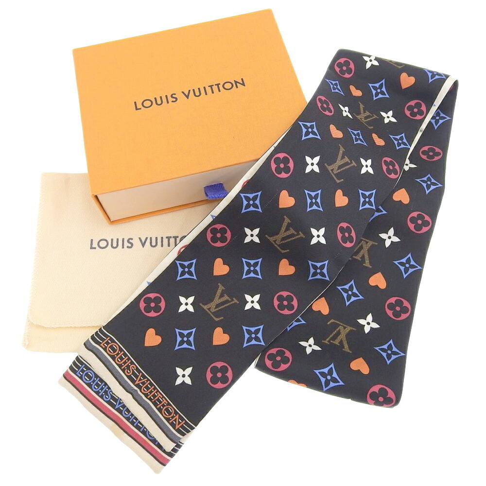 Louis Vuitton LOUIS VUITTON Monogram Game On Bando Twilly Scarf