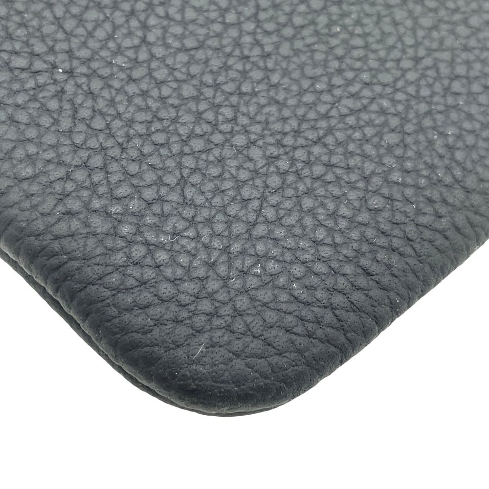 [Authentic] Louis Vuitton Pochette Cles Aerogram Leather Key Pouch  M81031--BLACK