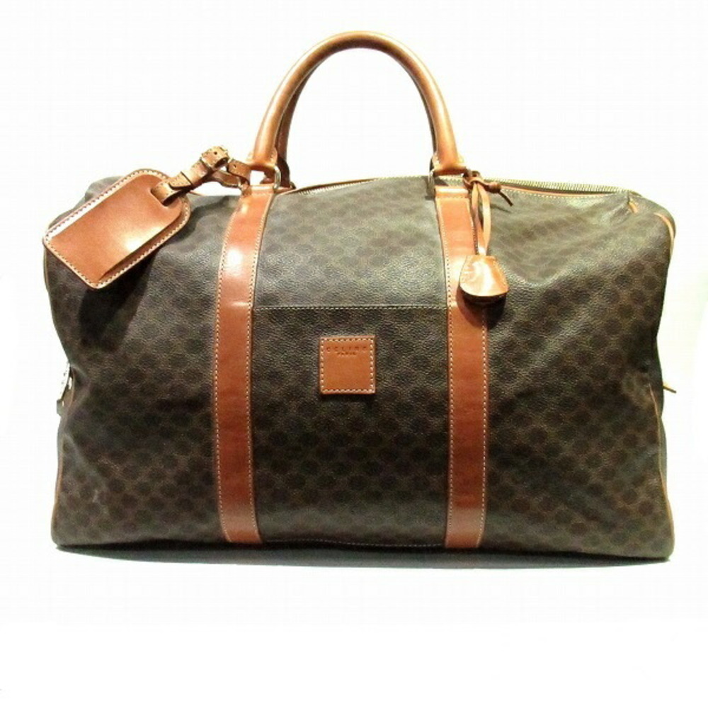 CELINE Macadam Pattern Boston Bag