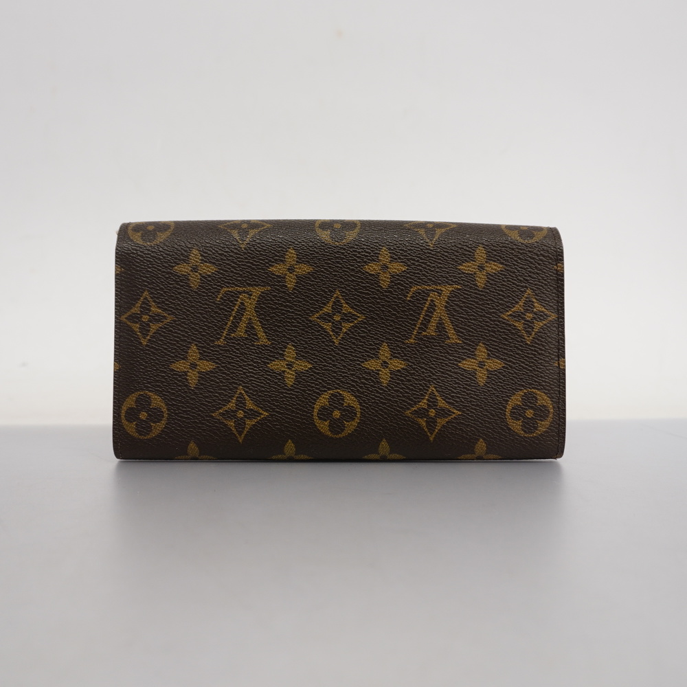Auth Louis Vuitton Monogram Portofeuil Sala Men,Women,Unisex Long Wallet