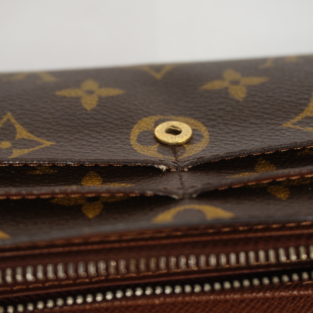 Auth Louis Vuitton Monogram Portofeuil Sala Men,Women,Unisex Long Wallet