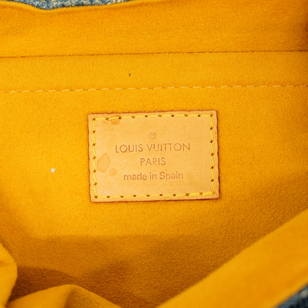 LOUIS VUITTON Monogram Denim Mini Pleaty Blue, Women's Fashion