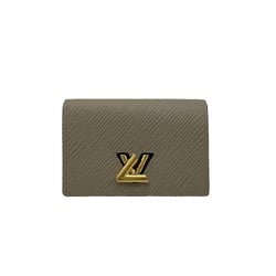 LOUIS VUITTON Louis Vuitton Portocre LV paint key holder MP3384 monogram  canvas leather brown white green silver metal fittings ring bag charm
