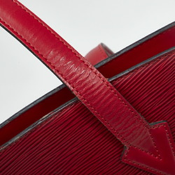 Louis Vuitton Epi Saint-Jacques Shoulder Bag Tote M52267 Castilian Red  Leather Women's LOUIS VUITTON