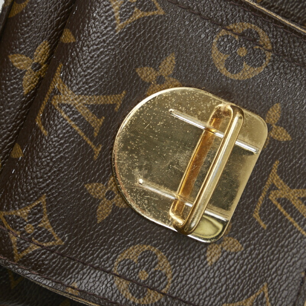 Louis Vuitton Monogram Manhattan PM Handbag M40026 Brown PVC