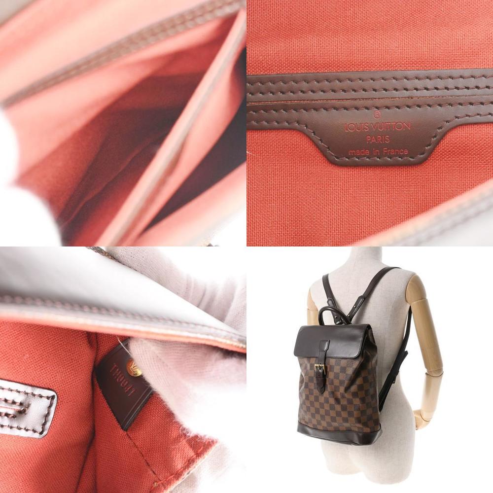 Louis Vuitton Backpack Damier Soho Brown Canvas Women's Men's N51132 |  eLADY Globazone