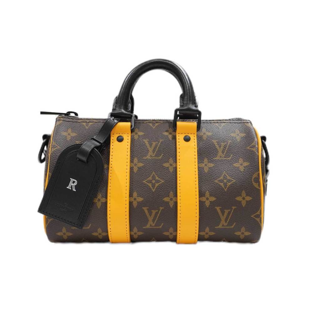 LOUIS VUITTON Louis Vuitton Keepall Bandouliere 25 M46687 Monogram Saffron  Color Macassar Women's Men's Bag