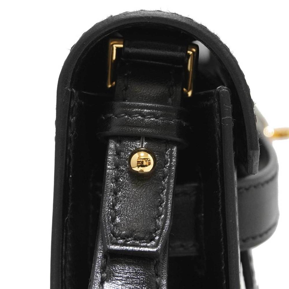 HERMES Hermes Kelly Depeche 25 Second Bag Clutch Black G Metal Fittings  Boxcalf U Engraved Women's Men's