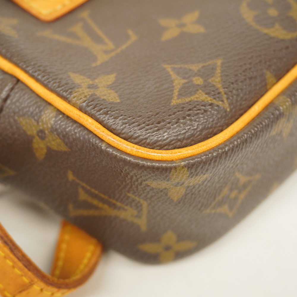 Auth Louis Vuitton Monogram Pochette Shite M51183 Women's Shoulder Bag