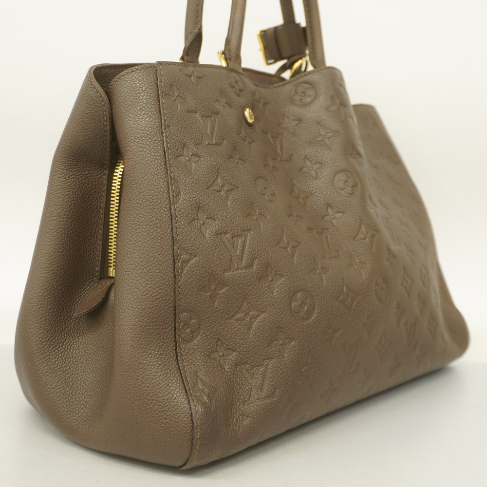 Auth Louis Vuitton Monogram Empreinte Montaigne GM M41068 Women's Handbag  Earth