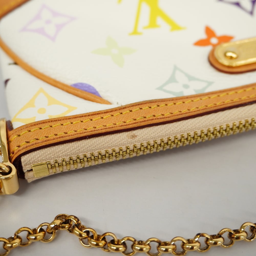 Auth Louis Vuitton Monogram Multicolore Pochette Mira M60096