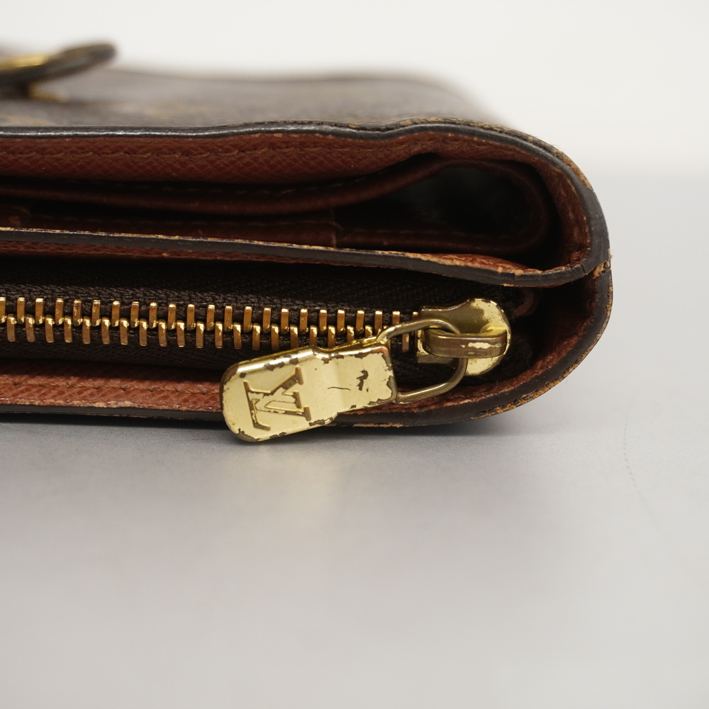 Auth LOUIS VUITTON Monogram M61667 Compact Zip Bifold Wallet Purse