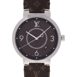 Louis Vuitton QA047 Tambour All Black PM 12P Diamond Watch Stainless Steel  Rubber Ladies LOUIS VUITTON | eLADY Globazone