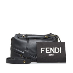 Fendi visor way medium monster eye handbag shoulder bag 8BL124 black leather ladies FENDI