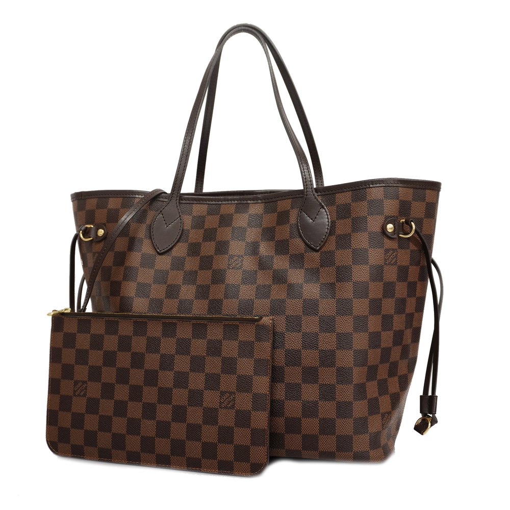 Auth Louis Vuitton Damier Neverfull MM N41358 Women's Tote Bag