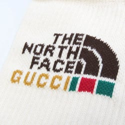 Gucci Men,Women Crew Socks (Off-white) GUCCI x THE NORTH FACE Collaboration Logo Socks 652043
