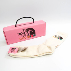 Gucci Men,Women Crew Socks (Off-white) GUCCI x THE NORTH FACE Collaboration Logo Socks 652043
