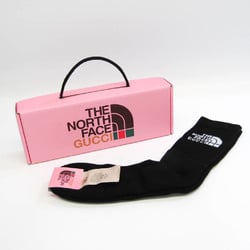 Gucci Men,Women Crew Socks (Black) GUCCI x THE NORTH FACE Collaboration Logo Socks 652045