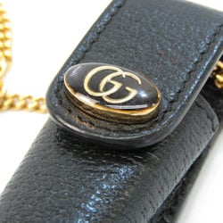 Gucci Leather Lipstick Case Black 615998