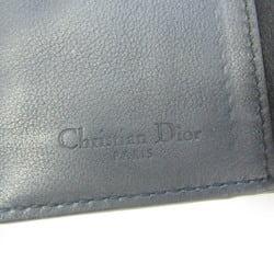 Christian Dior Canage 33 MA-0167 Leather Card Case Dark Navy