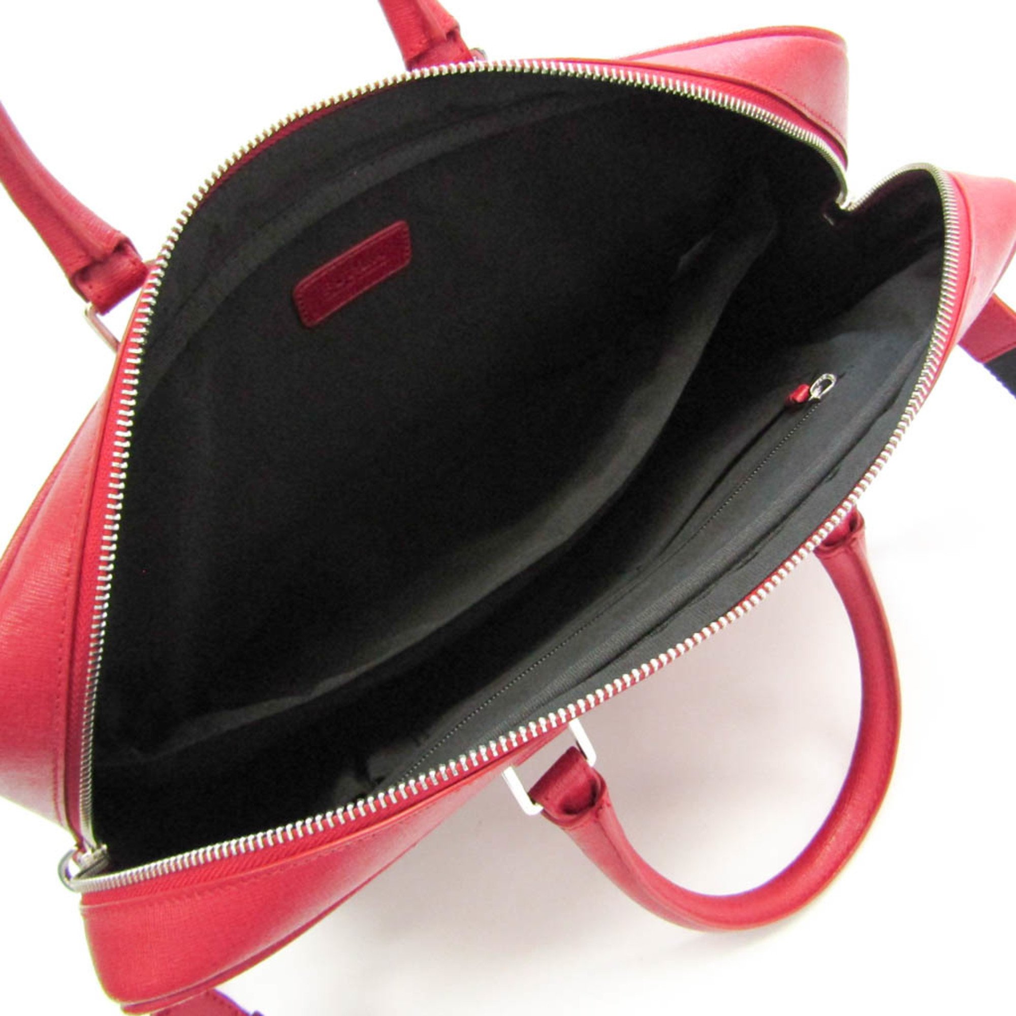 Furla Men,Women Leather Handbag,Shoulder Bag Red Color