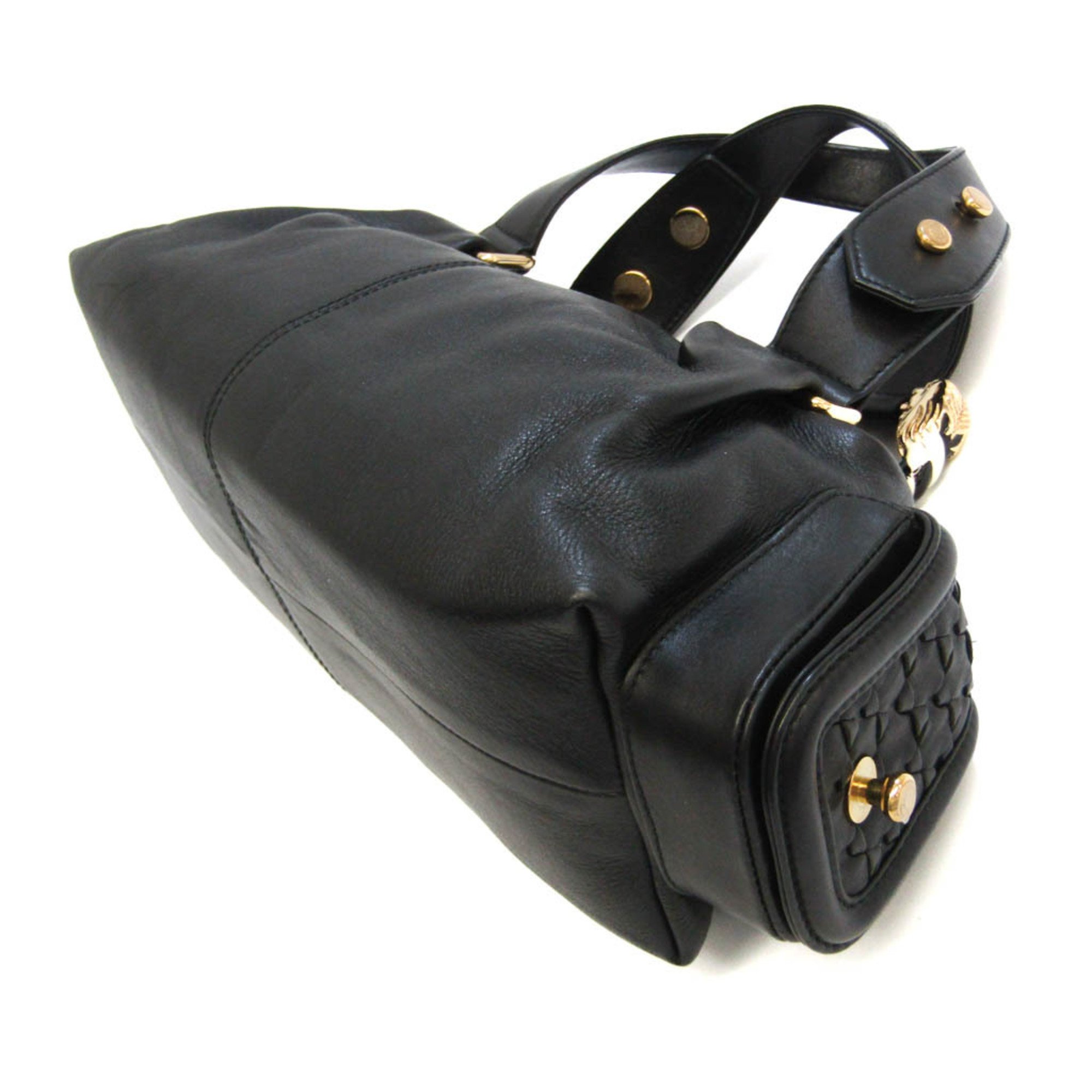 Bvlgari Leoni Women's Leather Handbag Black