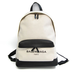 Balenciaga Navy Backpack 392007 Men,Women Leather,Canvas Backpack Black,Off-white