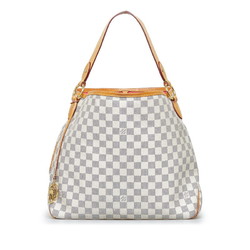 Louis Vuitton Damier Azur Eva Chain Shoulder Bag Handbag N55214 White Pvc  Leather Women's Louis Auction