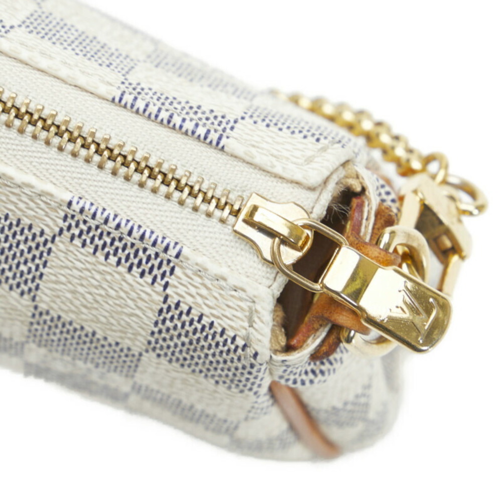 Louis Vuitton Damier Azur Eva Handbag Shoulder Bag N55214 White PVC Leather  Women's LOUIS VUITTON
