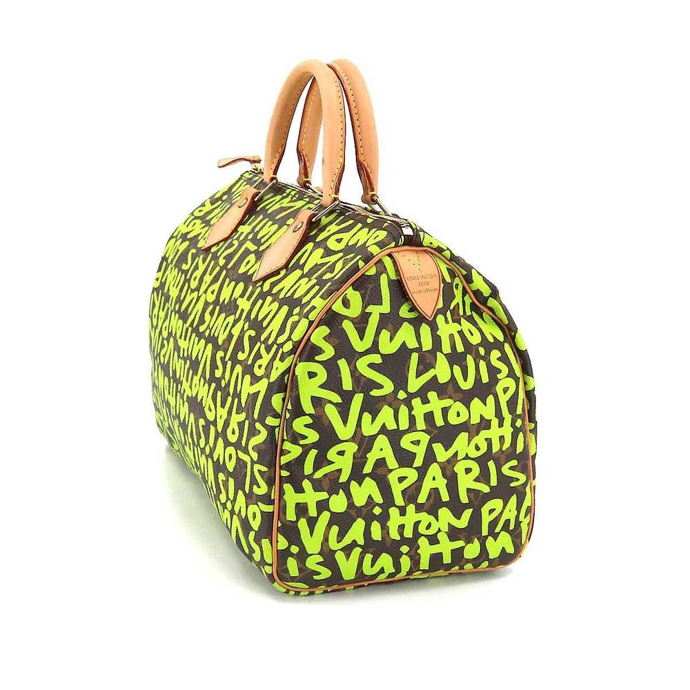 Authenticated Used Louis Vuitton LOUIS VUITTON Monogram Graffiti Speedy 30  Hand Bag Veil M93706 