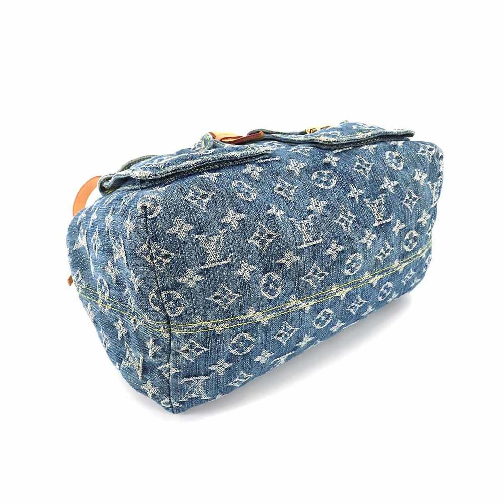 Louis Vuitton Monogram Denim Sack Add GM Backpack Rucksack Blue M95056 in  2023