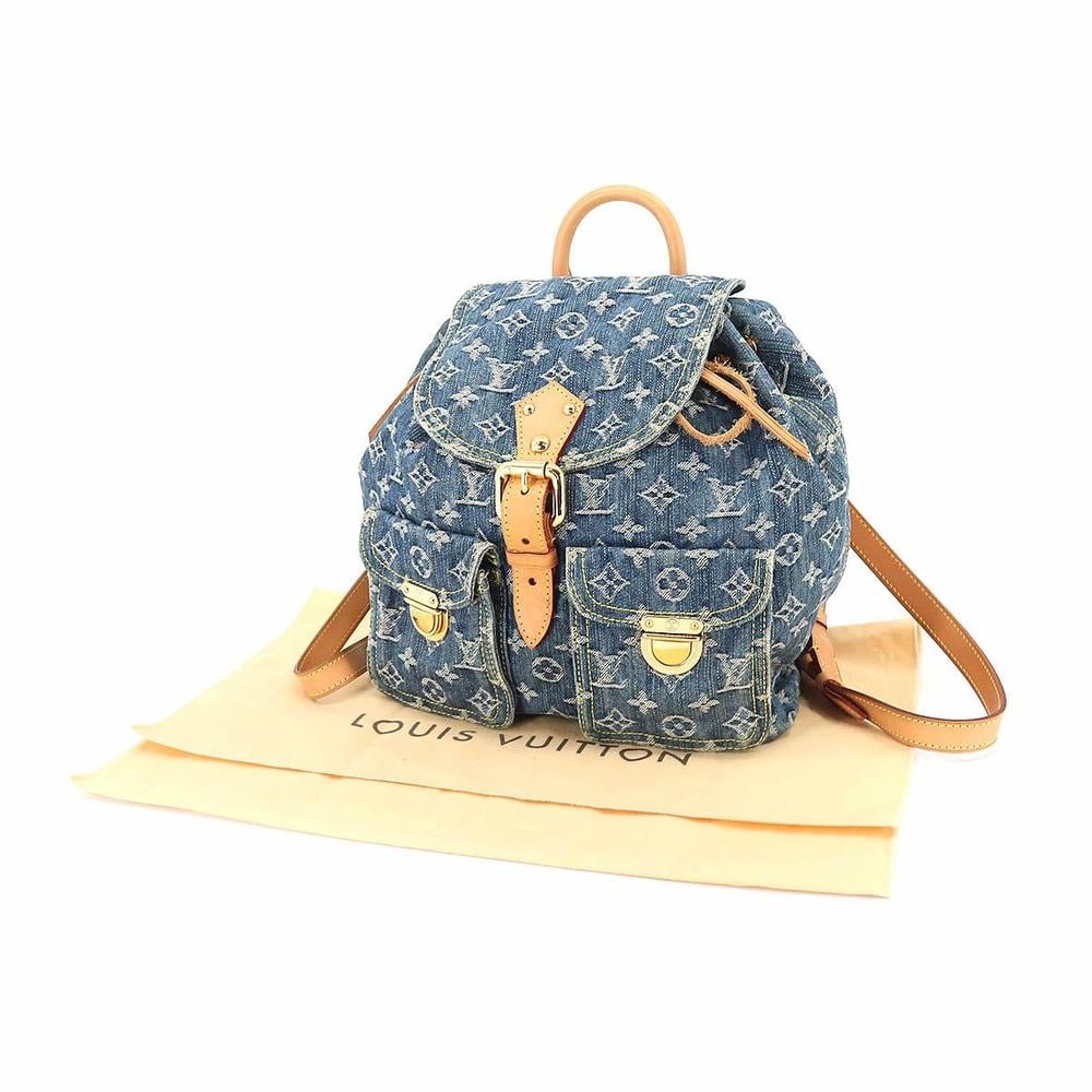 Louis Vuitton LOUIS VUITTON Monogram Denim Sack Add GM Backpack