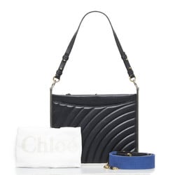 Chloé Chloe Roy Handbag Shoulder Bag Black Leather Ladies