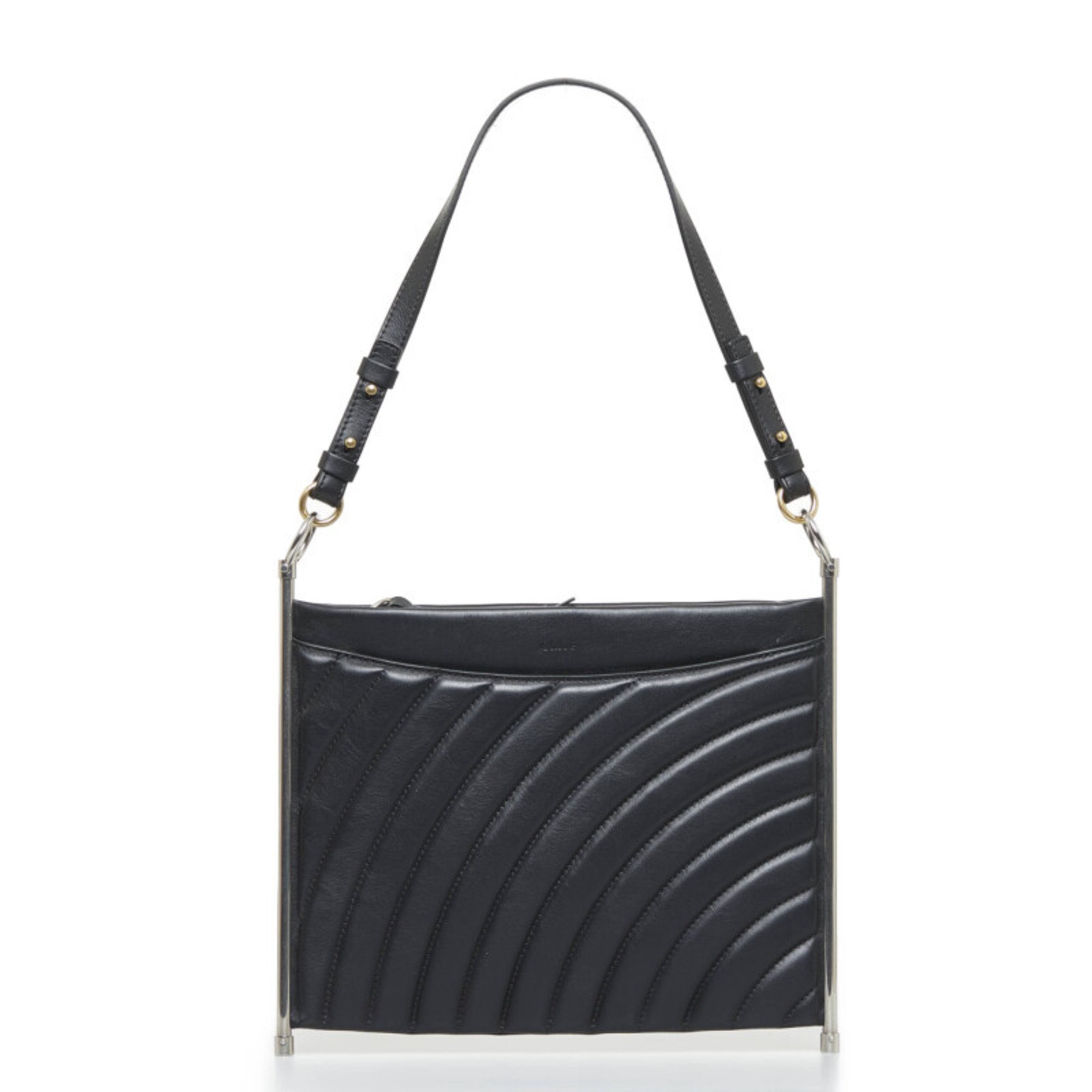 Chloé Chloe Roy Handbag Shoulder Bag Black Leather Ladies