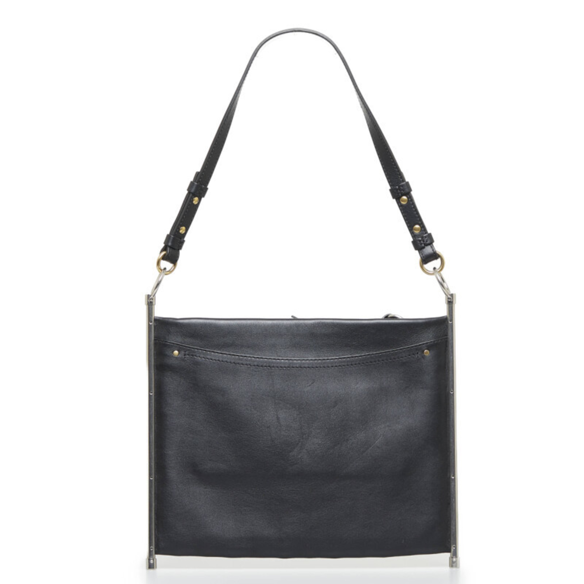 Chloé Chloe Roy Handbag Shoulder Bag Black Leather Ladies