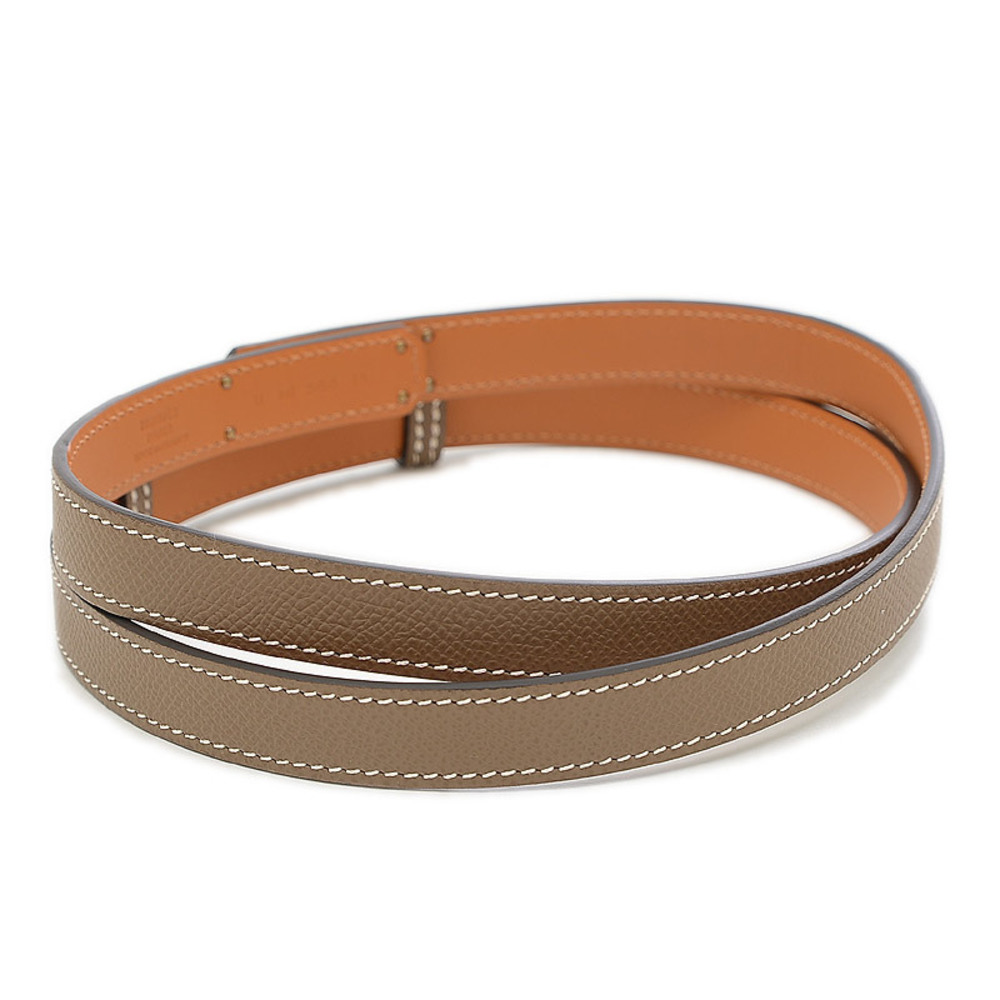 Hermes Kelly Belt Epson Etoupe Gold Hardware U Engraved