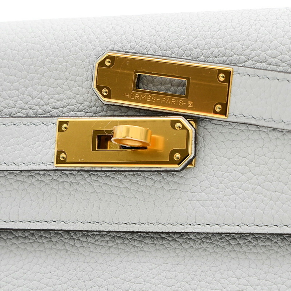 Hermes Kelly 32 in Bleu nuit and gold hardware Taurillon Clemence