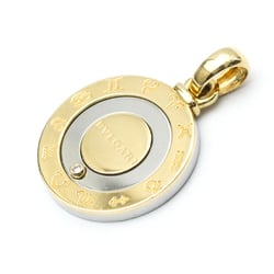 Bvlgari Horoscope Charm Stainless Steel,Yellow Gold (18K) Diamond Men,Women Fashion Pendant Necklace
