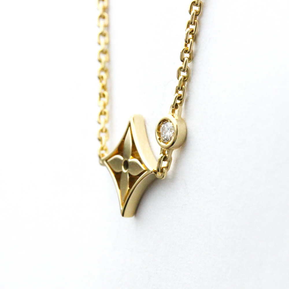 Louis Vuitton Pendentif Monogram Idylle Diamond Necklace Q93280 Yellow Gold  (18K) Diamond Men,Women Fashion Pendant Necklace
